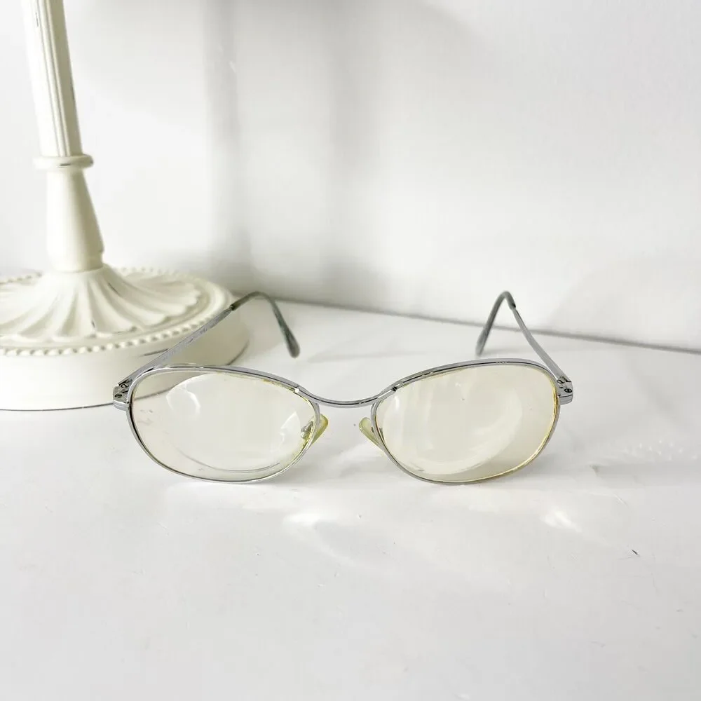 Vintage Comet Eyeglasses 52-18-130 Bifocal Lens Metal Frame Retro MCM 80s France